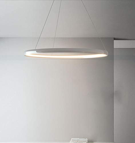 HONY-LIGHT Moderne LED Pendelleuchte esstisch 50W Ring led dimmbar Fernbedienung Hängeleuchte Wohnzimmer Deckenleuchte Schlafzimmer Höhenverstehbar Hängelampe Kronleuchter