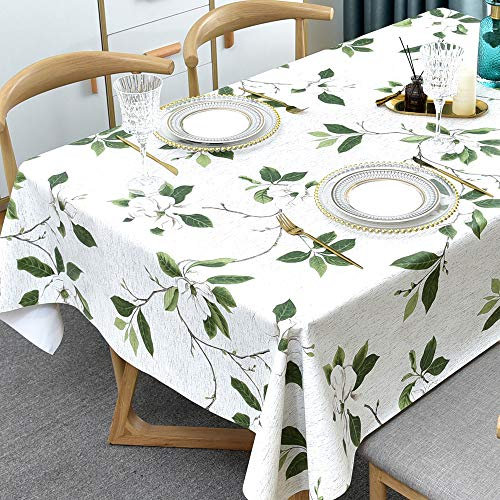 Plenmor Wachstuchtischdecke Plastik Tischdecke Wetterfest 137 x 185 cm, Wachstischdecke Table Cloth Waterproof Wachstuch Tischdecke Rechteckig für Küchen Tischdecken Outdoor