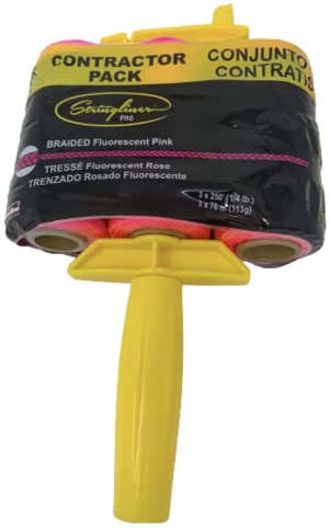 US Tape Company US Tape 45162 Stringliner® PRO Fl. Pink Braid CTR PCK - 750' Masons Twine w/Reel