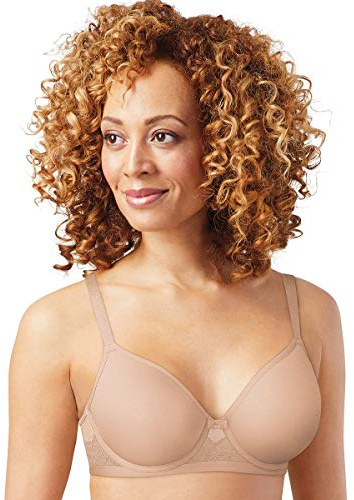 Bali Women's One Smooth U Ultra Light Spacer Open Neckline Bra, Nude, 42C