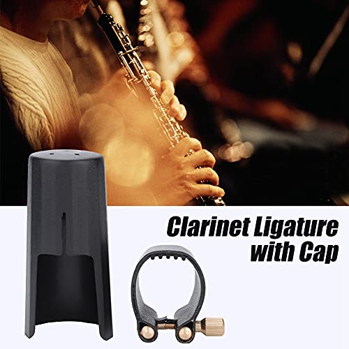 Shanrya Abrazadera para Boquilla de Clarinete, Abrazadera de Clarinete, Tapa de plástico para Profesionales de Clarinete