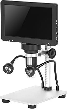 TKSE LCD Digitales Mikroskop, USB Mikroskop, DM9 12MP 7-Zoll-LCD-Digitalmikroskop 1200-fache Vergrößerung 1080P USB-Videomikroskopkamera