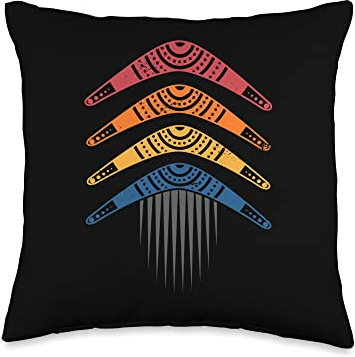Throw Sport Aboriginal Australian Boomerang Lover Throw Pillow