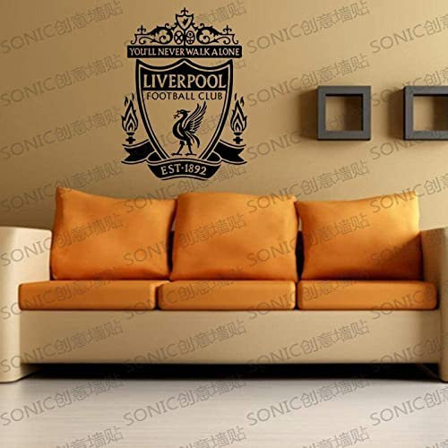 CASOTA Wall Sticker Decals Wall Stickers murals Decals Liverpool Premier League Football League Team Logo Carving Craft Paper Tudent Dormitory Fans Bar Decoration
