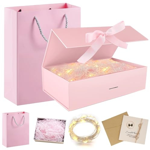 Geschenkbox mit Deckel, Geschenkbox mit Schleifen, Faltbare Geschenkboxs