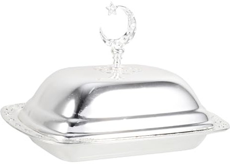 KICHOUSE Portaburro Metallo Con Coperchio Stile Europeo Scatola Per Burro Riutilizzabile Design Elegante Per Cucina e Ristoranti