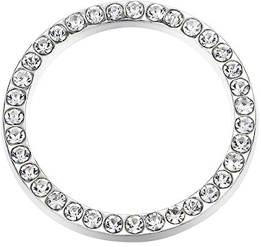 HAPINARY Auto Motor Start Stopp Knopf Ring Weiß Kristall Strass Dekoration Mit Klebstoff Für Startknöpfe Und Schalter Fahrzeuginnenraum Bling Zubehör