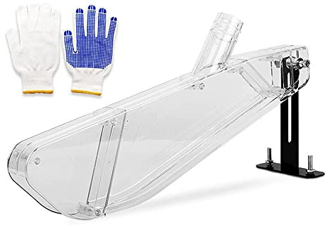 Qusedwey Stand Table Saw Protective Cover, 4-10 Inch Anti Dust Table Saw Guards,Dustproof Clear Plastic Case-for Most Table Saw B