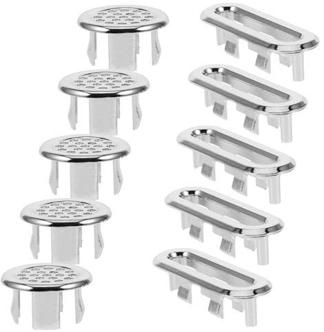 SHINEOFI Bathroom Sink Basin Trim Ring Washing Basin Decorative Overflow Covers Sink Strainer