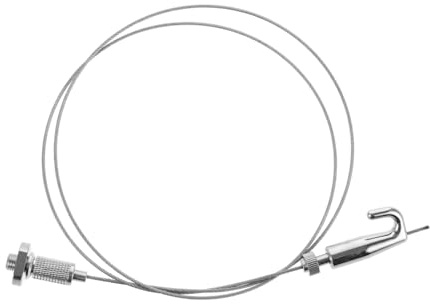 Colgador de Marcos de Fotos Ajustable con Cable y Gancho Plata