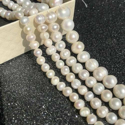 Perle d'acqua naturali, piccole perle coltivate irregolari, per la creazione di gioielli fai da te, per collane e bracciali da donna - Tipo 2, 6-7 mm