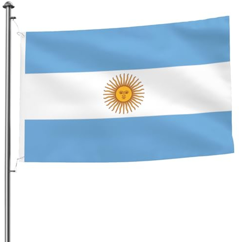 Bandiera argentina da 1,5 x 2,4 m, bandiera decorativa resistente per esterni e giardino