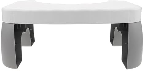 ifundom Tabouret de Toilette Blanc et Antidérapant pour Position Accroupie Naturelle Marchepied Pliable pour Salle de Bain