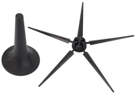 Picysa Supporto per Supporto per Tromba Portatile a 5 Gambe Staccabile per Musicisti - Costruzione in Metallo, Assorbimento degli Urti, Risparmio di Spazio