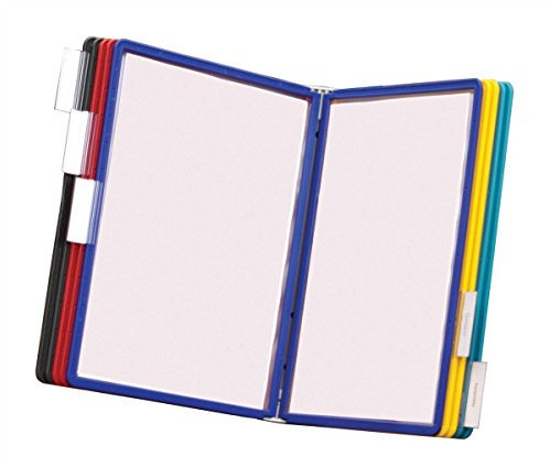 Durable Sichttafelsystem (Vario Wall 10, mit 10 Sichttafeln A4) mehrfarbig, 556700