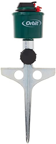 Orbit 3 Pack Compact Gear Driven Lawn Sprinkler on Sturdy Spike Base