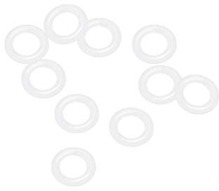 sourcing map Packung mit 10 Silikon O-Ringe VMQ Dichtungsring für Kompressor Ventil Rohr Reparatur 12mm Außendmr. 7,2mm Innendmr. 2,4mm Breite weiß