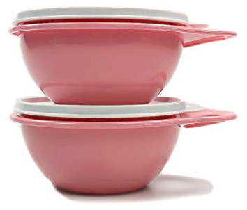 Tupperware Rührschüssel Maximilian 600 ml (2) Hellrosa Salat Mini Schüssel Salatbar