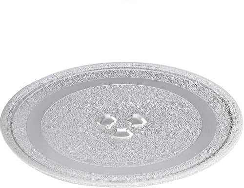 CABLEPELADO Plato Microondas Universal, Plato Giratorio Microondas, Plato de Vidrio Microondas, 3 Fijadores centrales, Diámetro 245 mm