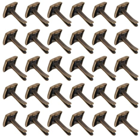 EXCEART Quadratische Ziernieten 300Pcs Mini Brads Kleine Metall Papier Befestigungen Pastell Brads für Kunst Crafting Schule Projekt Dekorative Scrapbooking