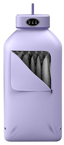 HUNYA Seche Linge Portable, Seche Linge, Seche Linge Electrique, Écheuse Compacte Réglable à 2 Vitesses, Sèche-Linge Électrique Pliable avec Sac de Séchage