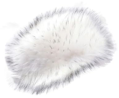 Asudaro Damen Pelzmütze, Fellmütze Pelzmütze Damen mütze Wintermütze Faux Fuchs Pompom Pelz Warm Weich Stirnband Hut Kopfbedeckung Plüsch Samtkappe Weiß schwarz