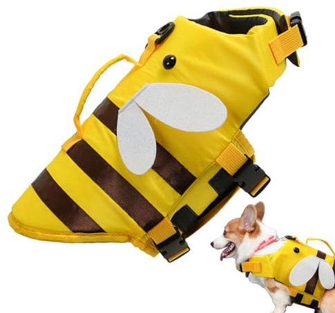 Hundeschwimmwesten zum Bootfahren,Hundeschwimmweste | Atmungsaktive Haustier-Schwimmweste, wasserdichte Rettungsweste für Hunde - Modischer, verstellbarer Hunde-Badeanzug, Haustier-Rettungsring für Po