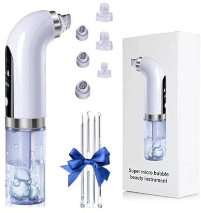 Aspirateur de points noirs puissant rechargeable par USB avec 6 têtes d'aspiration et 3 vitesses pour homme et femme