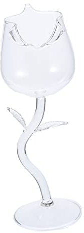 Genérico copa de rosa Margarita fiesta vasos de Espumoso tazas de embutidos vasos cocktail decoración de mesa copas de vino en forma de rosa copa de cristal Vidrio Transparent