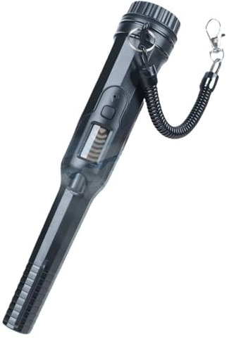 Tresor Detector Détecteur de métaux Pinpointer entièrement étanche IP68 avec écran LCD, pointeur de Broche sous-Marin Haute sensibilité Détecteur(Full Black HS-16)