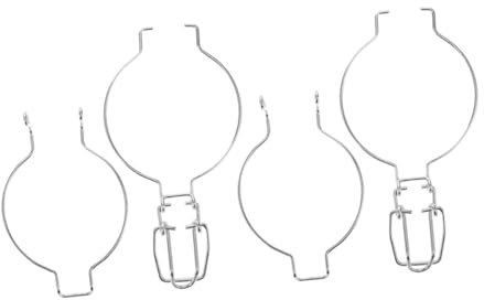 HAKIDZEL 2piezas Ganchos De Almacenamiento De Tarros De Clip De Inoxidable para Sellar Tarros De Boca Ancha Accesorios De Cocina para Plata