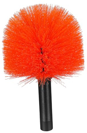 Ipetboom Brosse à Toiles D’araignée Extensible pour Maison et Extérieur | Tête Orange, Plastique Robuste, Usage Polyvalent, Rangement Pratique, pour Coins, Plafonds et Murs