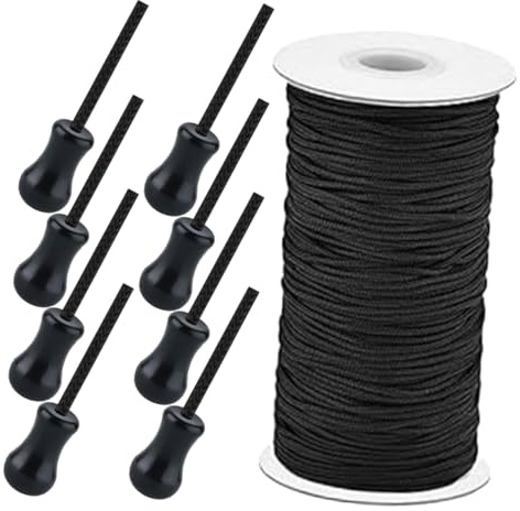 Cabilock Metros de Cuerda para Cortinas con Colgantes Decorativos Accesorios Prácticos para Persianas y Cierres de Ventana Fácil y Diseño Versátil para Múltiples y