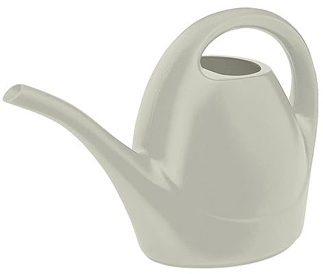 Emsa Gießkanne, Klassisches Design, Volumen 1,5 Liter, Kunststoff, Seidengrau, Oase, 517546, 30.0 x 13.5 x 21.5 cm