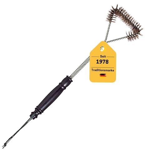Best Sporting Grillbürste dreiseitig | 40 cm Länge | Edelstahlborsten für effektive Reinigung | Perfekt für Grillroste jeder Art | Ideal für eine mühelose Pflege deines Grills