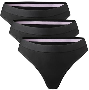 DANISH ENDURANCE Damen Tanga aus Bio-Baumwolle 3 Pack