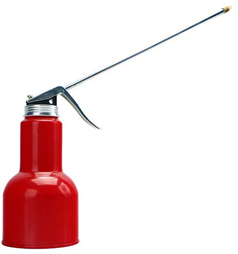 High Pressure Pistol Hand Pump Oil Can,with Handle and 9.65 Metal Spout(16 oz/500ML)