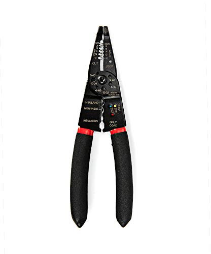 7 in 1 Multi Function Grinding Wire Stripper Comfortable Gripping High Carbon Steel for Cutting Cables Screws