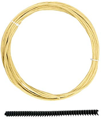 Upholstery Stay Wire for Sofa Furniture Springs, 9 Gauge with 40 Clips (10M/32ft)