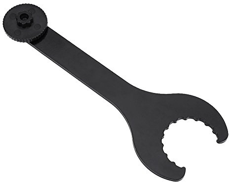 Keenso Fahrradschlüssel 1Pc Carbon Stahl Fahrrad Fahrrad Tretlager Kurbelschlüssel Ausbau Installieren Reparaturwerkzeug Reiten