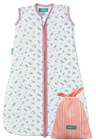 molis&co. Baby-Schlafsack. 0.5 TOG. Ideal für den Sommer. 100% Baumwolle (Oeko-TEX 100). (Bloom Pink, 18-36 Monat)