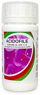 Fertilizzante Piante Acidofile per Crescita Forte e Sana - Concime Azalee,Camelie e Ortensie Giglio Ecc - Rafforza Le Difese Naturali – di tutte le Piante da Balcone Terrazzo o Giardino 250 Ml
