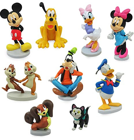 Disney Mickey Mouse and Friends Deluxe Figure Play Set, Multicolored