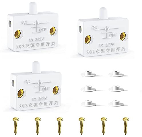 Interruptor De Contacto Interruptor Puerta Interruptor De La Puerta Empuje De Superficie Interruptor De Contacto Para Puerta De Mueble Iluminación Interruptor Automático 2a 250v