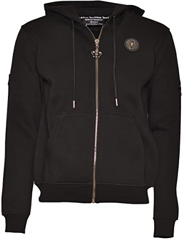 Roberto Geissini Herren Sweatjacke - Smoking - Black 2XL