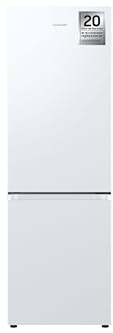 Samsung RB34C602EWW/EF - Frigorífico Combi 185cm - 344L, Clase E, Color Blanco - SmartThings AI Energy Mode, Tecnología SpaceMax™, Balda Botellero
