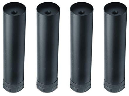 M8 Round Tube Single Hole Cold Rolled Iron Furniture Legs,Adjustable Reinforced Bed Legs Side Foot,Sofa Table Support Legs Bed Beam Legs,10-35cm,with Screws,4pcs (25cm/9.8in) (Gray 12cm/4.7in)