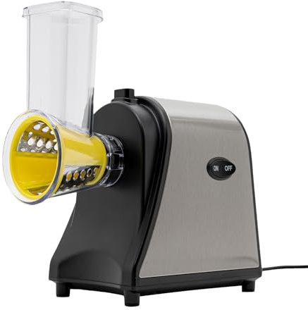 Affettatrice elettrica per verdure in acciaio inox, 1000 W, tritatutto a spirale, multifunzione, per patate, carote, cipolle