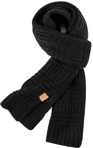 REDESS Women's Long Knit Scarf Winter Warm Big Wrap Thick Winter Cashmere Wool Large Chunky Scarf or Women
