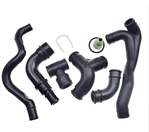 Yurefax 1,8 T Kurbelgehäuse-Entlüftungsschlauch, Ventilsatz, for Audi A3 TT, for VW, for Jetta, for Seat, for Skoda, 06A103247 06A103213AF 06B103221P 058103493A Kühlmittelschlauch(Set 2)
